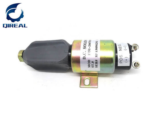 E200B E320 Excavator Engine Stop Solenoid 24V 1751-2467 Flameout Switch