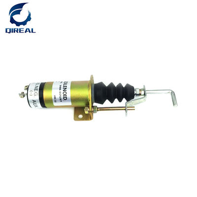 366-07197 Excavator Stop Solenoid 12V 24V Fuel Shut Off Solenoid Valve