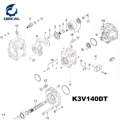  Hydraulic Main Pump Parts K3V140DT