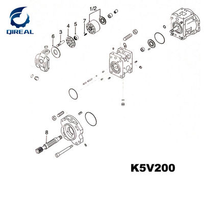   k5v200 hydraulic pump parts