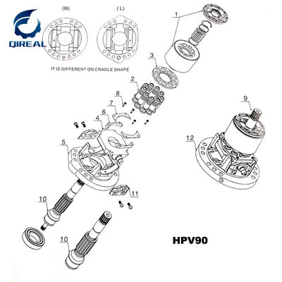 HPV 90 (PC200-5) repair kit hydraulic piston pump engineering spare parts