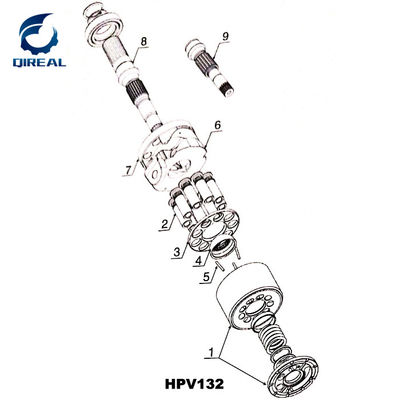 HPV132 Main Hydraulic Pump Repair Parts Kit for Komatsu Excavator PC400-6