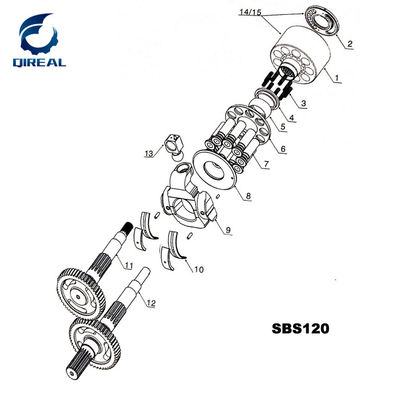 Construction Machinery Parts SBS120 Hydraulic Pump Parts For  320c Excavator
