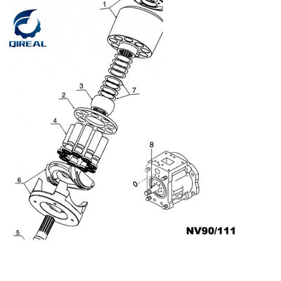 Metal  Hydraulic Pump Parts NV45 NV50 NV60 NV64 NV70 NV90 NV111 NV120 NV137 NV172 NV210 NV270