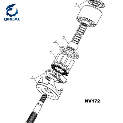 Excavator Hydraulic Parts NV172 Hydraulic Piston Pump Repair Kits