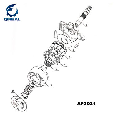 AP2D12 AP2D14 AP2D16 AP2D18 AP2D21 AP2D30 AP2D36  Excavator Main Hydraulic Pump Spare Parts