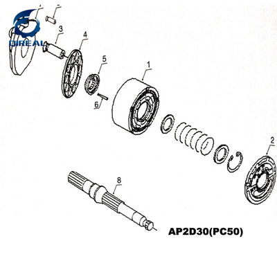 AP2D36  Excavator Main Hydraulic Pump Spare Parts