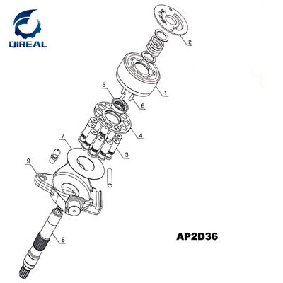 AP2D36 Hydraulic Pump For SK60-5 Kobelco Excavator