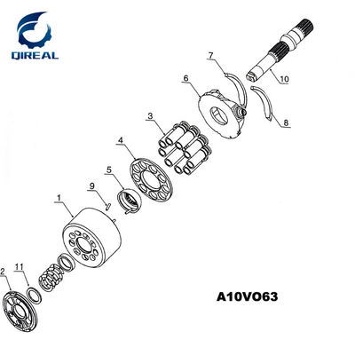 Hydraulic Pump Spare Parts Rexroth A10vo60 A10vo63 Rotary Group