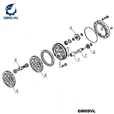 High quality GM06VL GM07VA GM09VL GM18VL Excavator Travel Motor Parts