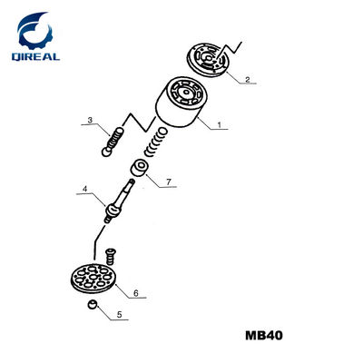 Excavator Spare Parts MB40 Swing Motor Parts