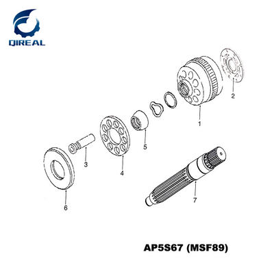AP5S67 Swing Motor excavator spare parts for EX100/120/130-5