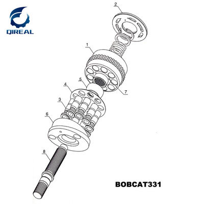 Swing Motor Repair Parts Kit for Bob 331 Mini Excavator