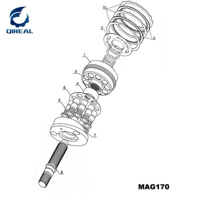 Mx150/Mx173/Mx500 Mag150/Mag170 Lzv30/Lzv120 Lvwo60 TM40vd Travel Motor Hydraulic Pump Spare Parts