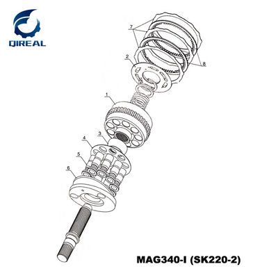 MAG150 MAG170 MAG340-I MAG190II Travel Motor Excavator Parts
