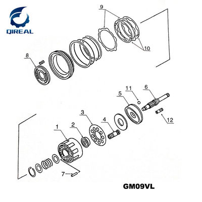 GM06VL GM07VA GM09VL GM18VL Excavator Travel Motor Parts