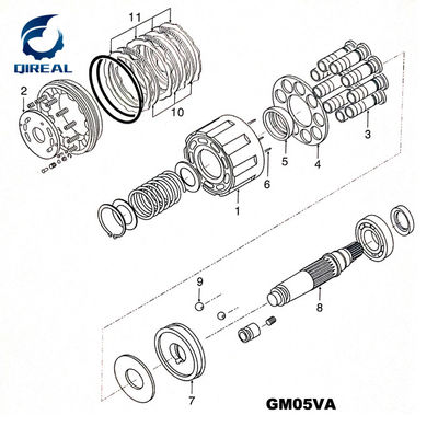 Travel Motor Spare Part GM05VA Final Drive Hydraulic Repair Kits