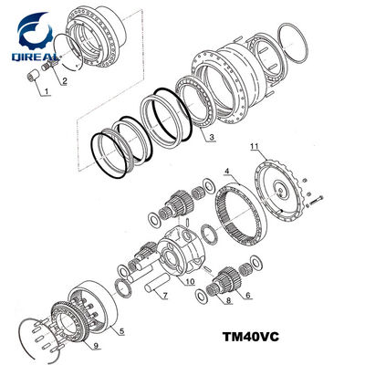 TM40VC Excavator Final Drive Track Motor Parts