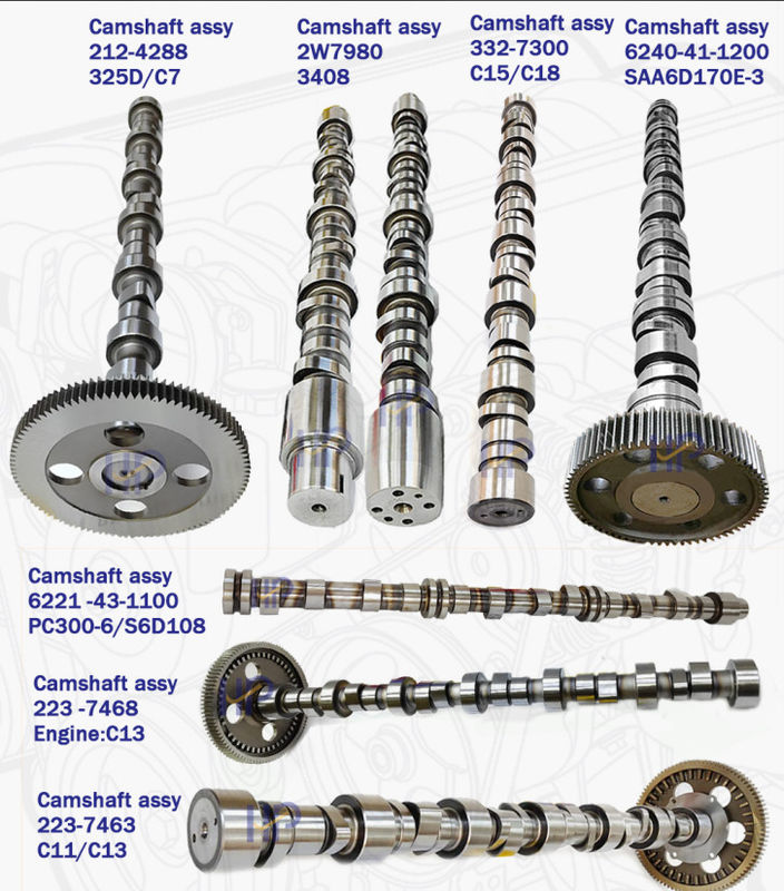 Excellent Quality Engine Camshaft Forged Steel  D12D for EC360 EC460 Excavator