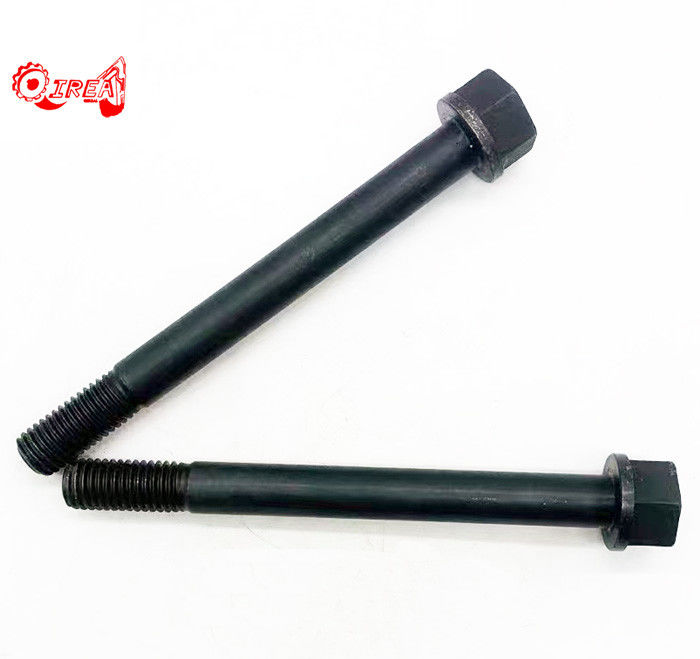 Black 6D105 Cylinder Head Bolt For Komatsu Diesel Engine