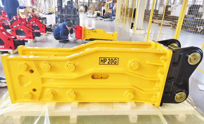 Construction machinery rock breaker parts HP20 powerful efficient hydraulic breake crushing hammer