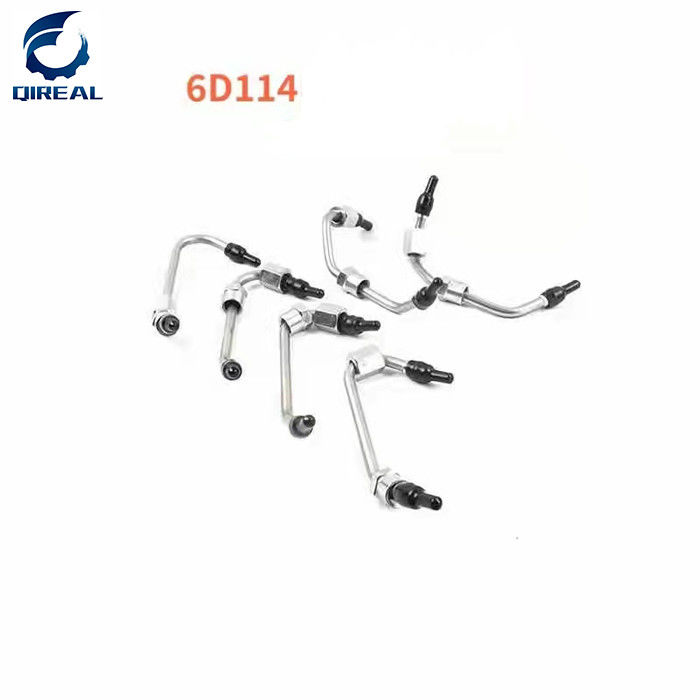 6D14 High Pressure Fuel Pipes For Excavator Diesel Engine Spare Parts