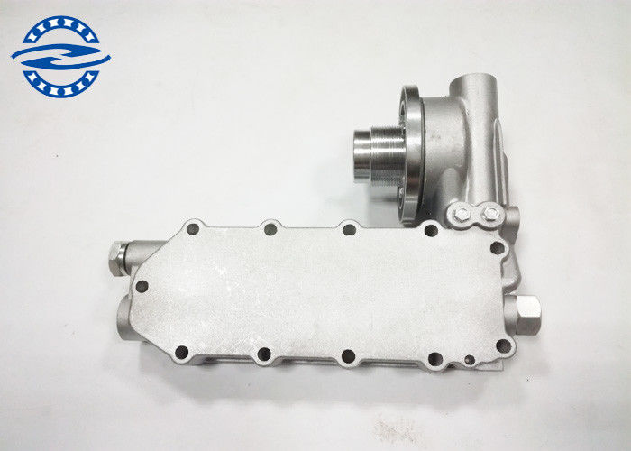 Silver Color Excavator Engine Spare Parts 6D114 Oil Cooler Cover
