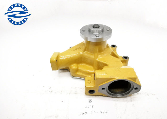 Yellow Clour S4D95 Water Pump 6204-61-1304 For PC60 Excavator Spare Parts