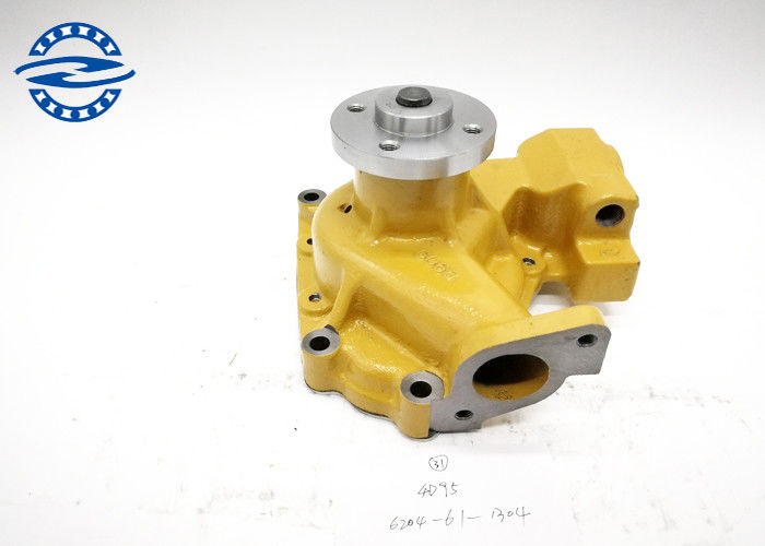 Yellow Clour S4D95 Water Pump 6204-61-1304 For PC60 Excavator Spare Parts