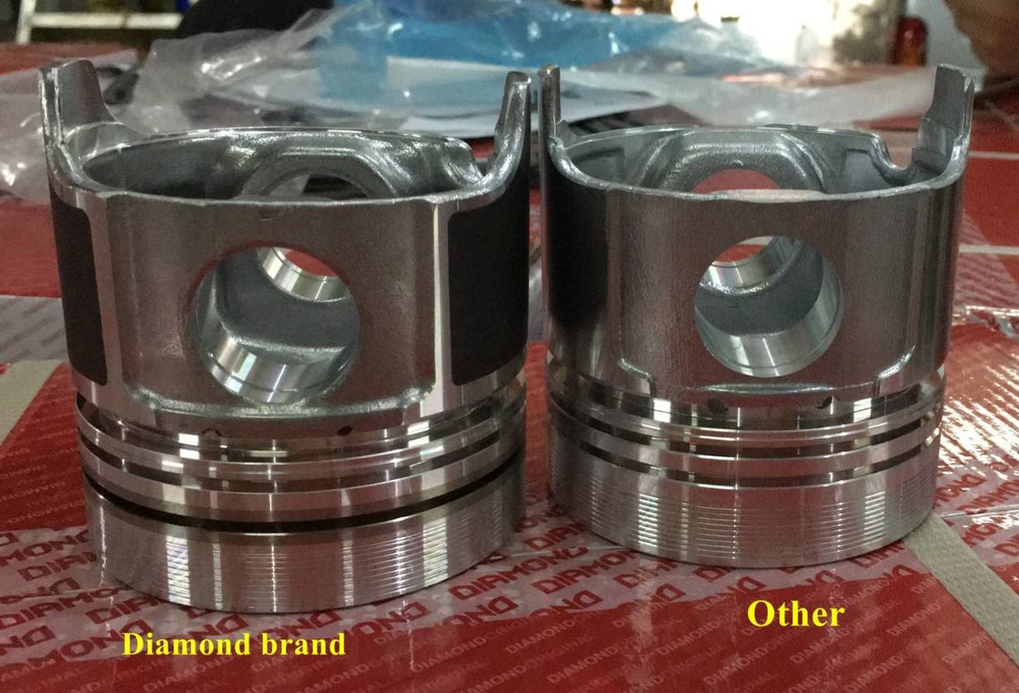 Durable 4JG1 Piston Kit Excavator Spare Parts OEM 8-97288251-0 Round Bottom