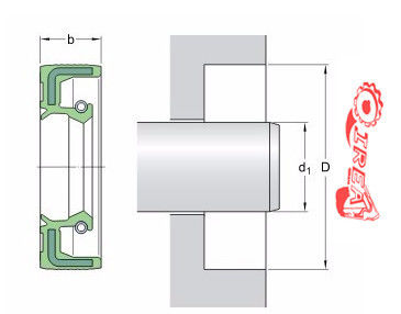 TC - 16 X 26 X 7 Mm Excavator Seal Kits NBR Radial Shaft Seals