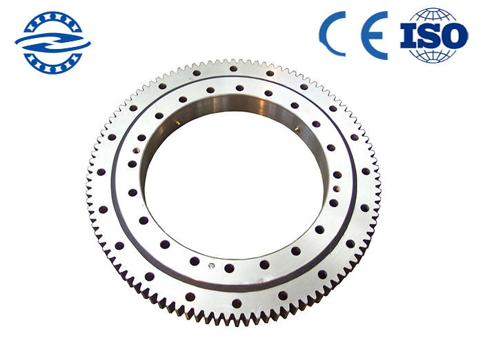 Single Row Four Point Contact Ball Slewing Bearing External Gear For Axial Load CRB3010