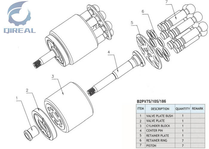 E200B E320B Excavator AP12 Pump Piston Pump Hydraulic Repair Kit Spare Parts