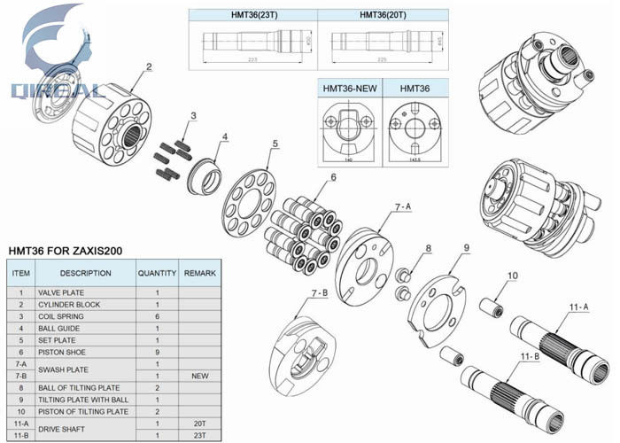Construction Machinery Parts HMGF68FA Pump Spare Parts Disk Spring For ZX330LC-3