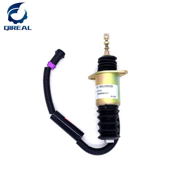 DT118 Excavator Electrical Parts 24V Diesel Engine Stop Solenoid 612600080681