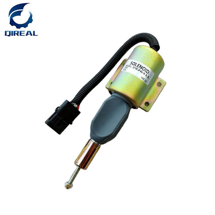 3926412 Excavator Electrical Parts 12V Shut Off Solenoid