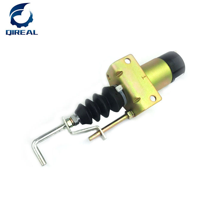 366-07197 Excavator Stop Solenoid 12V 24V Fuel Shut Off Solenoid Valve