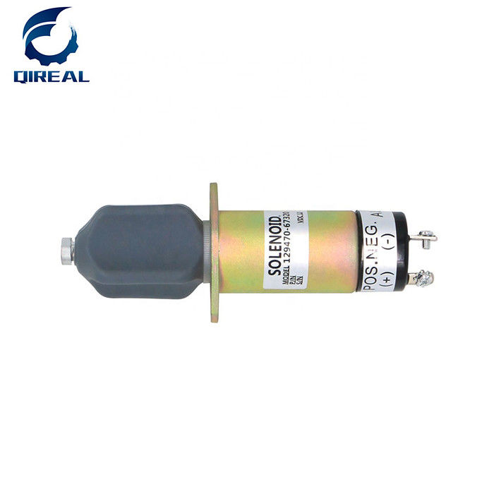 Excavator Fuel Shutdown Solenoid 12V For Diesel Engine 1502-12D6U1B1S1A 129470-67320