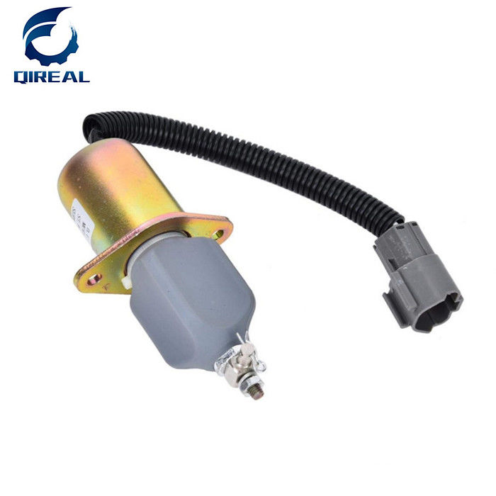 12V Fuel Flameout Stop Solenoid 129953-77811 Yanmar 4NTE94 Engine Hyundai Excavator Spare Parts
