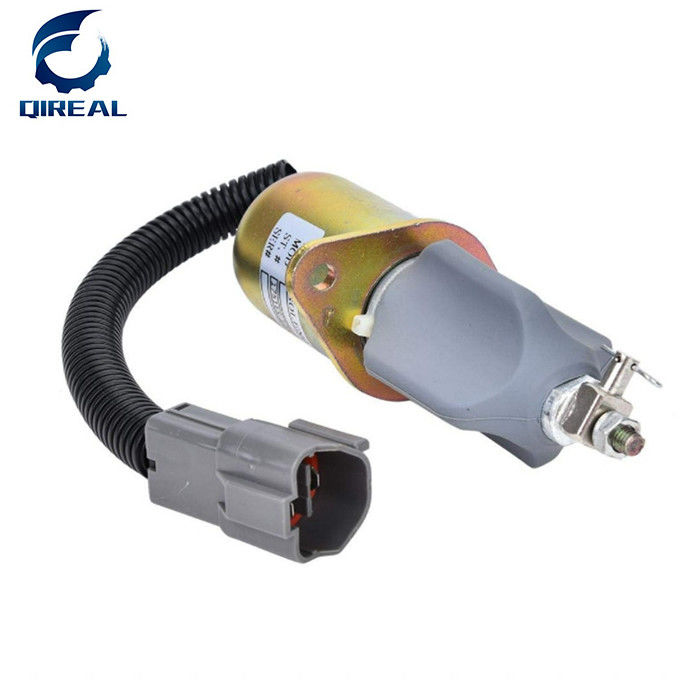 12V Fuel Flameout Stop Solenoid 129953-77811 Yanmar 4NTE94 Engine Hyundai Excavator Spare Parts