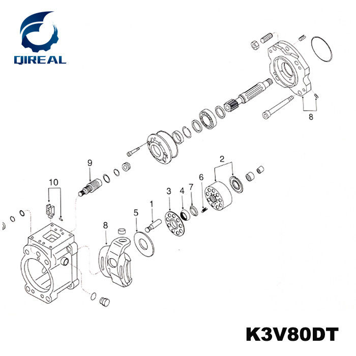  Hydraulic Main Pump Parts  K3V80DT-100L