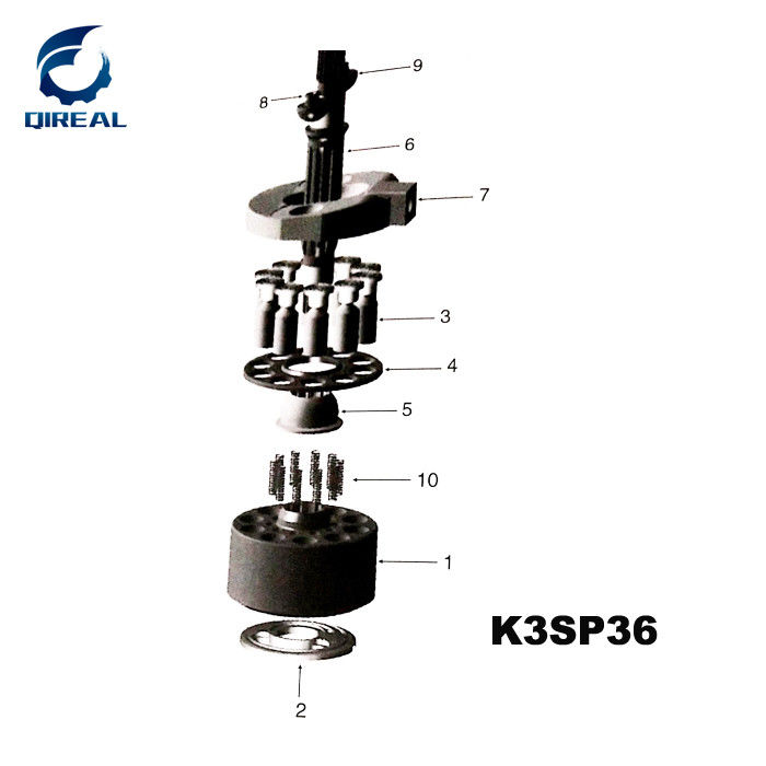 Excavator Spare Parts  Hydraulic Pump Parts KVC Series K3SP36