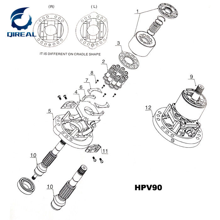 HPV 90 (PC200-5) repair kit hydraulic piston pump engineering spare parts