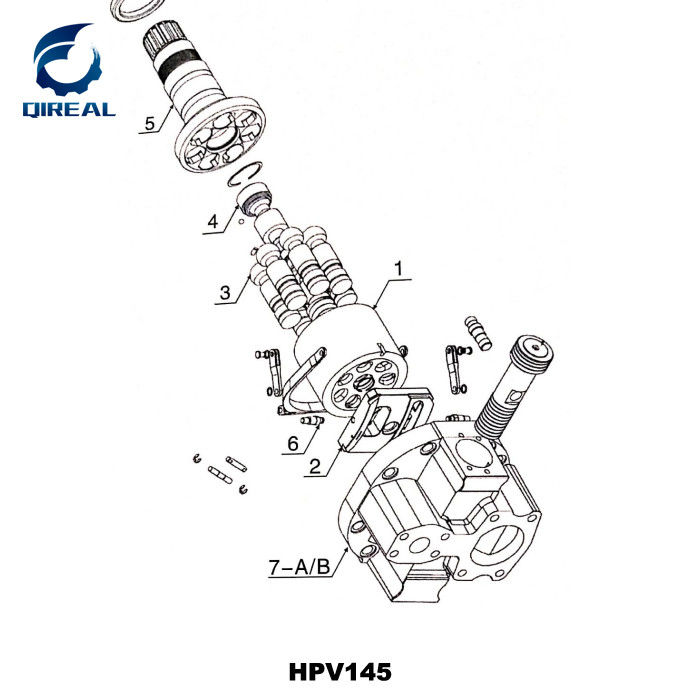 Construction Machinery Parts HPV116 Hydraulic Spare Parts For EX200-1/2/3 ZX300 ZX310 ZX330 Excavator