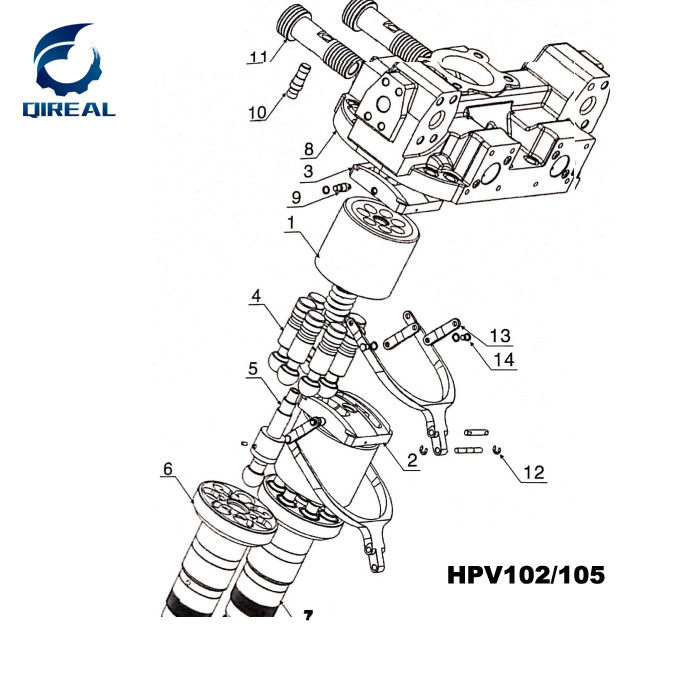 Construction Machinery Parts Hpv050 Hydraulic Pump Spare Parts For Ex120-5 Excavator
