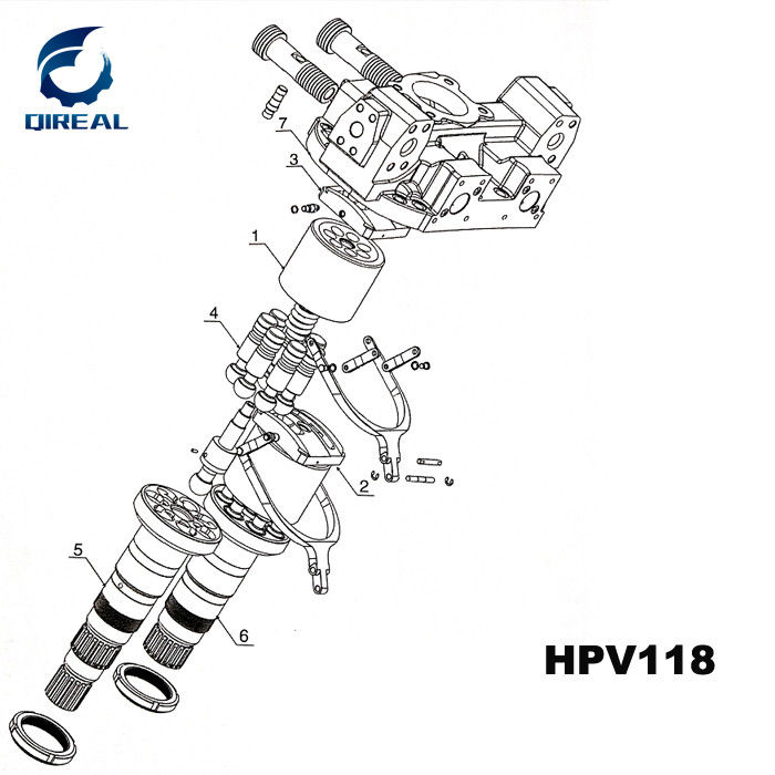 Construction Machinery Parts HPV118 HANDOK Hydraulic Pump Parts For EX220-5 ZAXIS230 Excavator