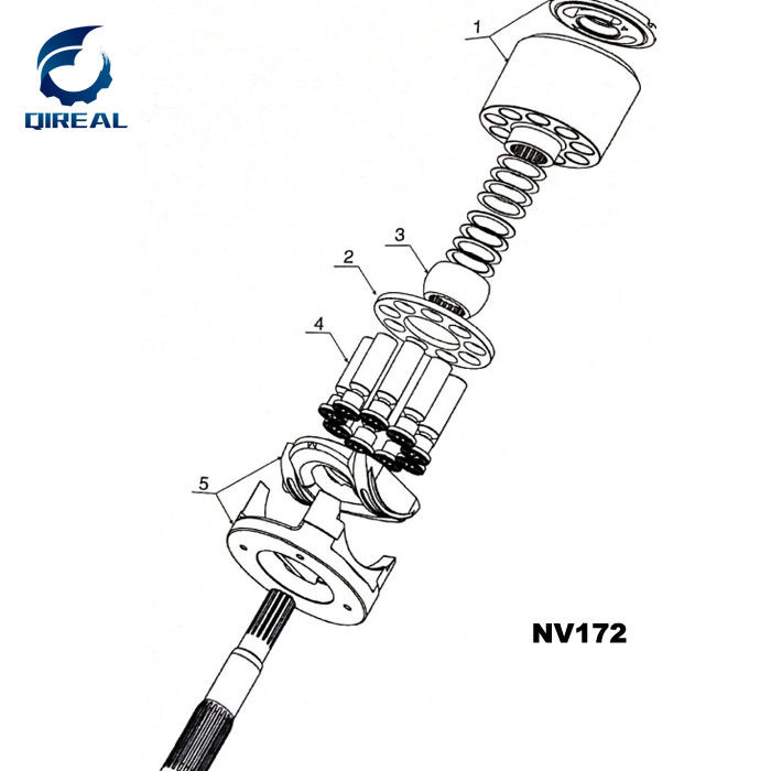 Metal  Hydraulic Pump Parts NV45 NV50 NV60 NV64 NV70 NV90 NV111 NV120 NV137 NV172 NV210 NV270