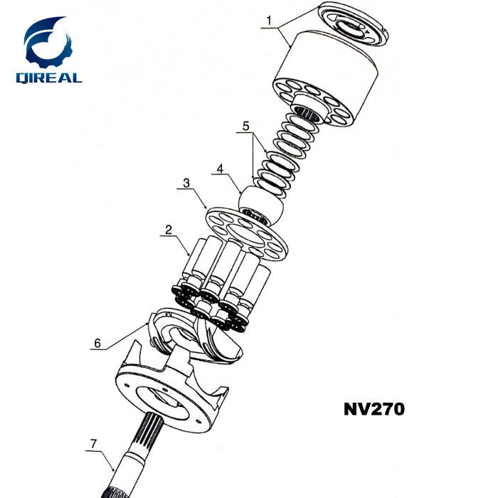 Metal  Hydraulic Pump Parts NV45 NV50 NV60 NV64 NV70 NV90 NV111 NV120 NV137 NV172 NV210 NV270