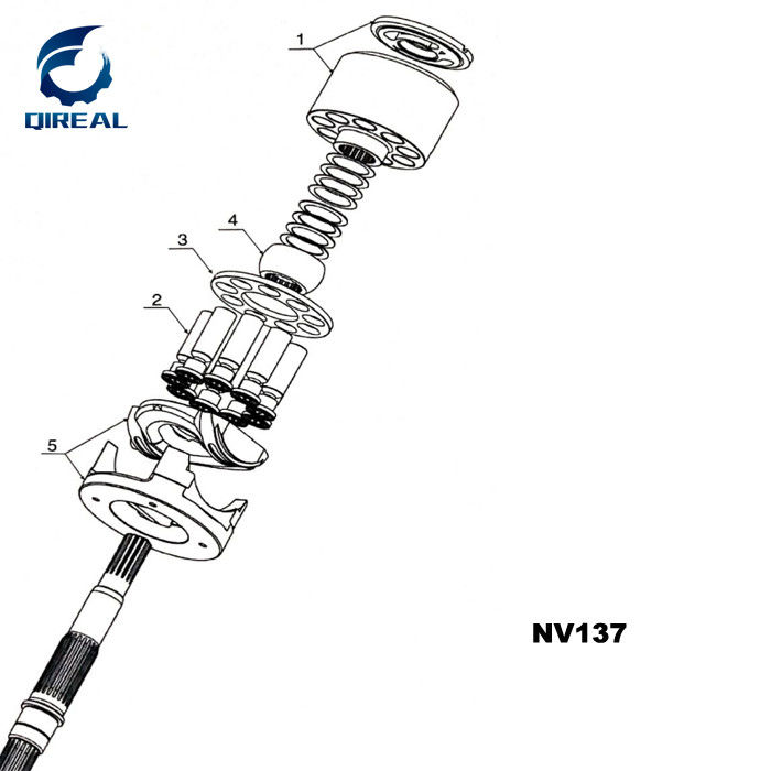 Excavator Parts Nv137 Hydraulic Pump Parts