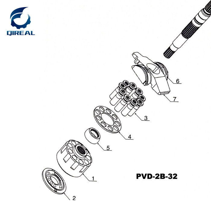 Construction Machinery Parts Psv2-55t Hydraulic Pump Parts Excavator Accessories